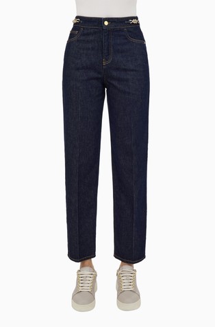Regular fit jeans with a metal details