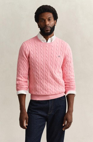 Pleten bombažen pulover