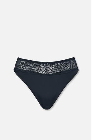 Swirl Lace spodnje hlačke z visokim pasom