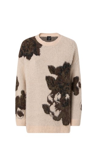 Sweater with floral motif