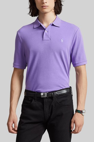 Slim fit polo majica s kratkimi rokavi
