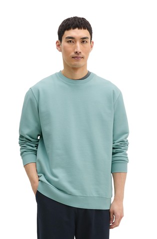 Bombažen pulover z logo potiskom na hrbtu