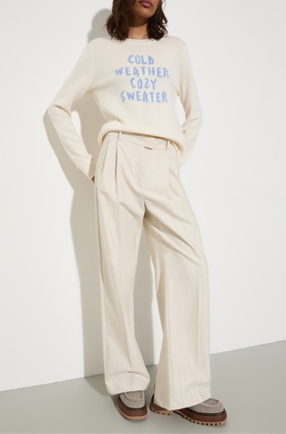 Hlače iz mešanice bombaža in volne