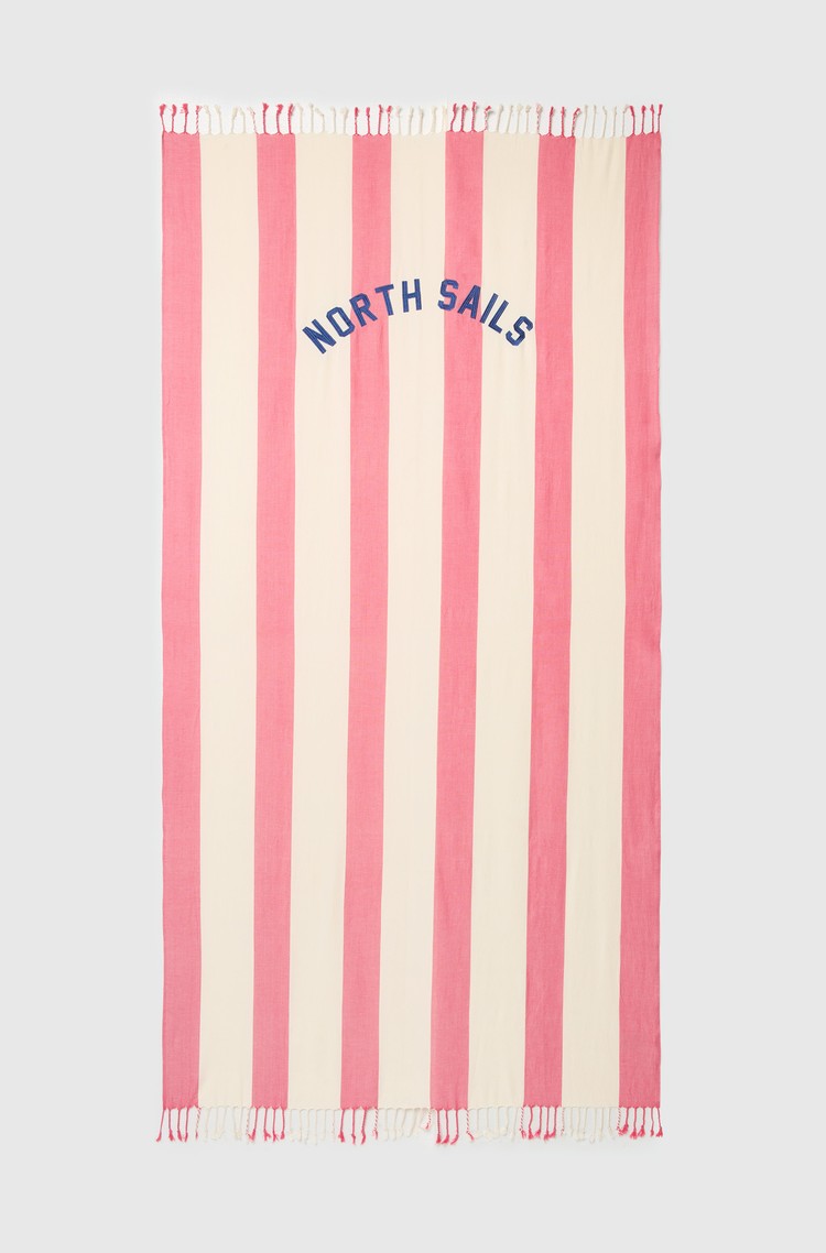 NORTH SAILS Striped beach towel Pink / Beige 