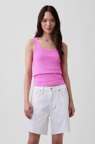 Rib Scoop Tank Top