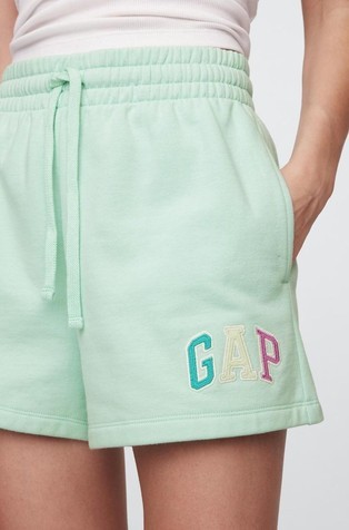 GAP Gap logo ženske kratke hlače Zelena - Crystal Mint 4