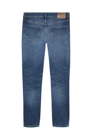 TOMMY HILFIGER Scanton slim fit jeans hlače s spranim videzom Modra - Blue 7