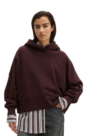 Relaxed cotton hoodie