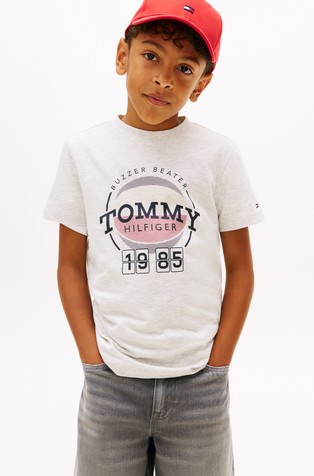 Bombažna majica s kratkimi rokavi in potiskom