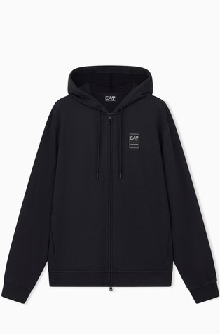 Black Edition oversized fit bombažna jopa s kapuco
