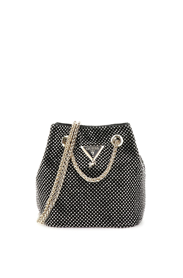 GUESS Lua manjša torbica za čez ramo Črna - Black 