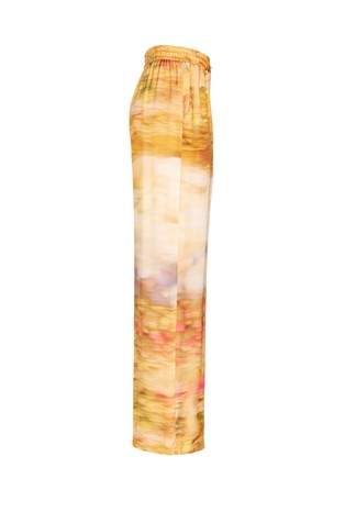 PINKO Relaxed fit abstract-print trousers in viscose Multi 2
