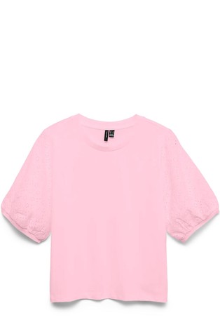 VMJANNI Top with embroidered sleeves