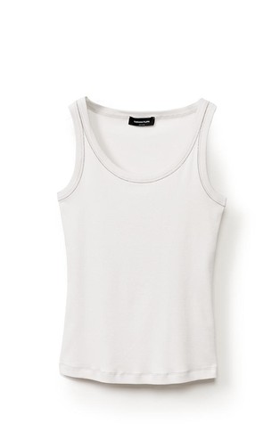 Ribbed jersey tank top