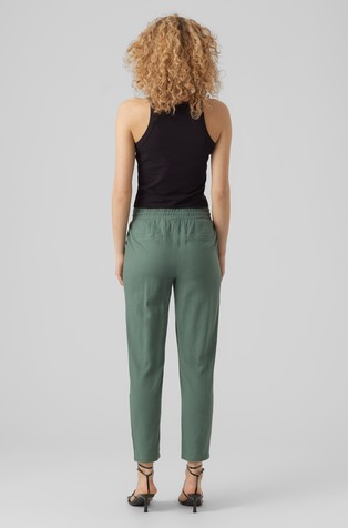 VERO MODA VMJESMILO Trousers with elasticated waistband Laurel Wreath 2