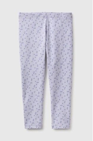 Patterned leggings in stretch cotton