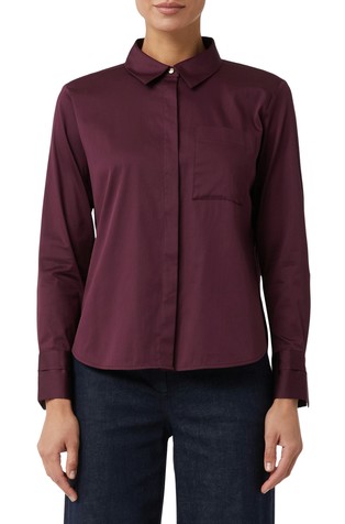 Cotton blend shirt