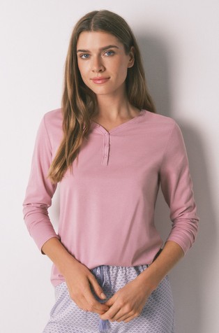 Cotton long sleeve T-shirt