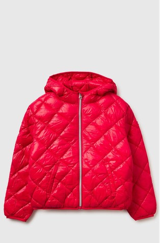 Diamantno prešita bunda s kapuco