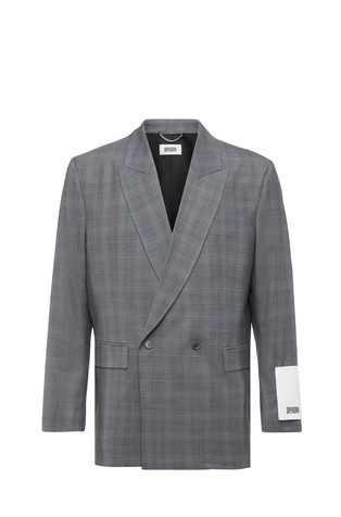 Karirast suknjič z dvorednim zapenjanjem