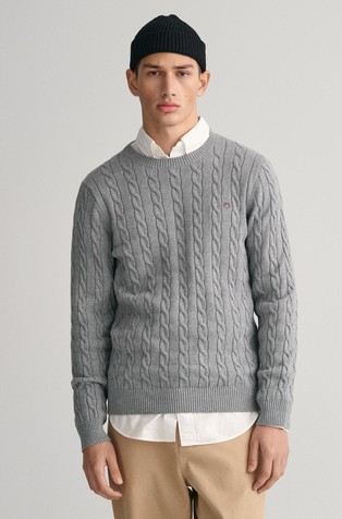 Pleten bombažen pulover