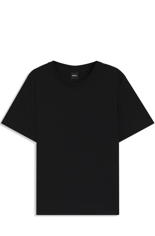 Mercerised-cotton T-shirt with Double B monogram