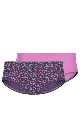 Bamboo Lace Print paket 2 hipster spodnjih hlačk