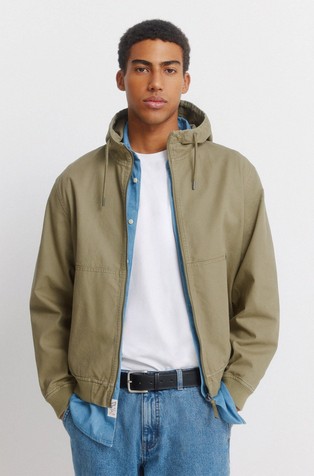 Bombažna jakna s kapuco