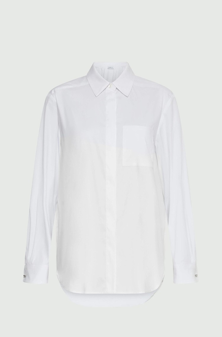MARELLA Cotton blend poplin shirt White 