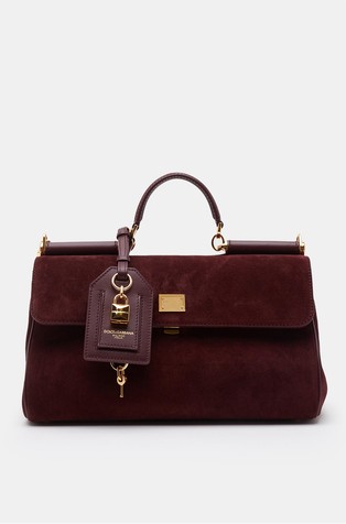 Medium My Sicily handbag in calfskin suede
