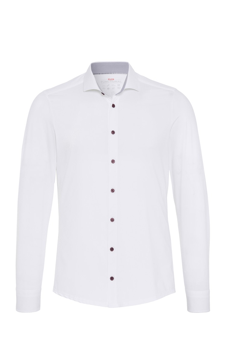 PURE H.TICO Functional fit srajca iz jersey tkanine Bela - White 