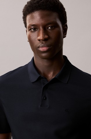 CALVIN KLEIN Pima Cotton Polo Shirt Dark Blue 3