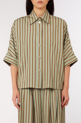 Striped viscose shirt