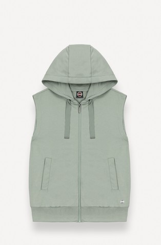 Hooded vest in modal-blend