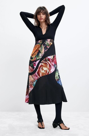 Cotton-blend Midi Dress M. C. Lacroix