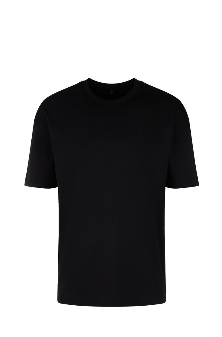 DRYKORN Relaxed fit majica iz organskega bombaža Črna - Black 