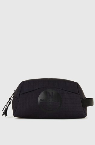 Wash bag with logo print