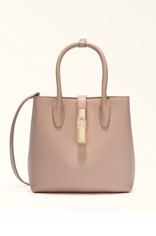 Small leather tote