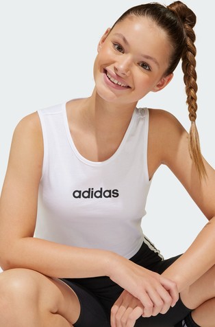 ADIDAS Essentials Linear Logo Tank Top Kids White / Black 4
