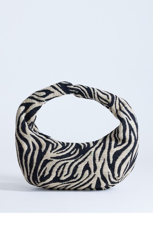 TSGIANE patterned canvas shoulder bag