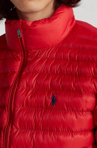 RALPH LAUREN Prešita bunda Rdeča - Red 4