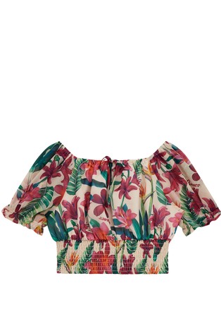 GUESS Chiffon top with floral pattern Multi 2