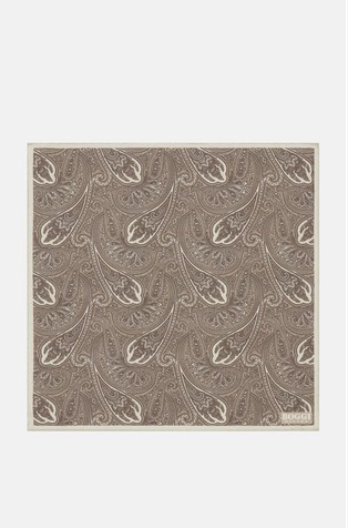 Paisley Design Wool Pocket Square