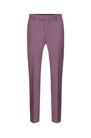 Slim fit hlače iz raztegljive volnene mešanice