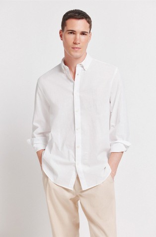 Cotton and linen shirt