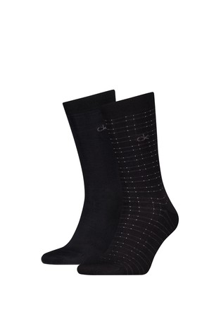 2 Pack Crew Socks in Cotton-blend