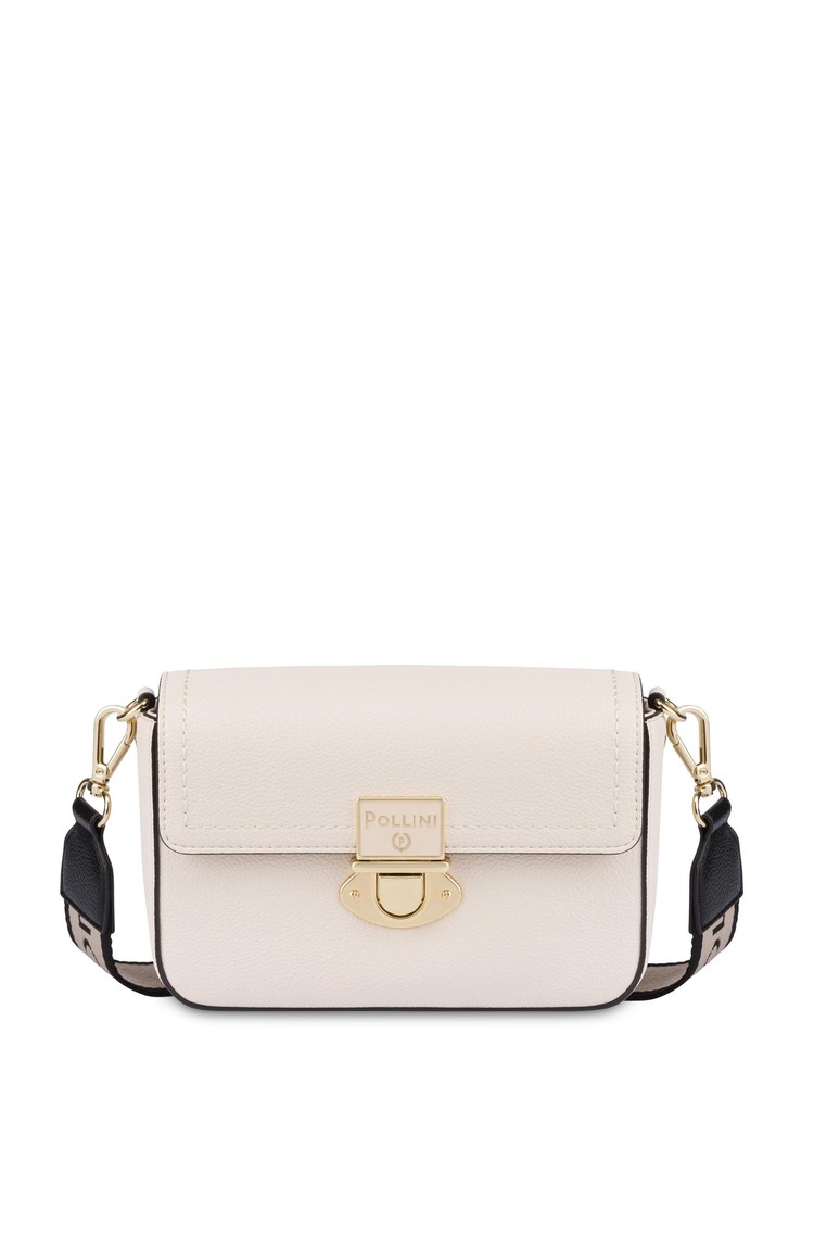 POLLINI Jane torbica za čez ramo Bela - Ivory 