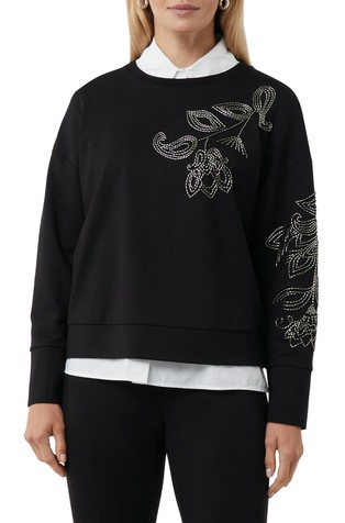 Pulover z okrasnimi kamenčki