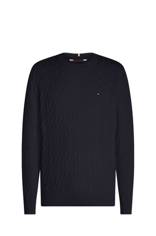 Relaxed fit strukturirano pleten pulover