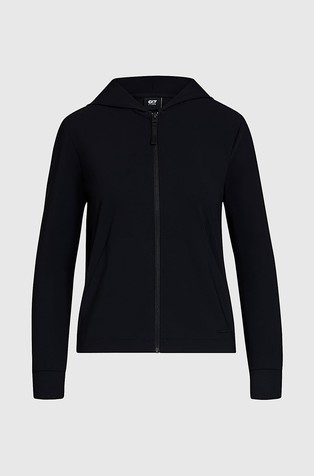 ALPHATAURI Jopa s kapuco iz power stretch jerseya Črna - Black 6